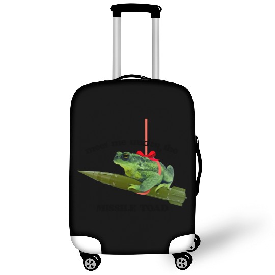 Meet me under the missile toad – mistletoe pun Luggage Covers