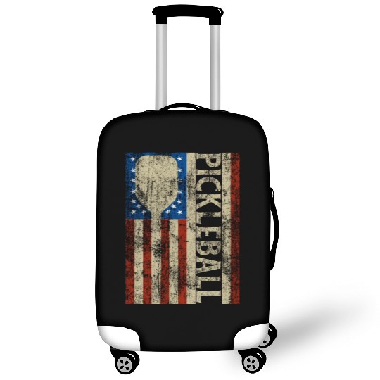 Pickleball American Flag Great Vintage Pickleball Luggage Covers