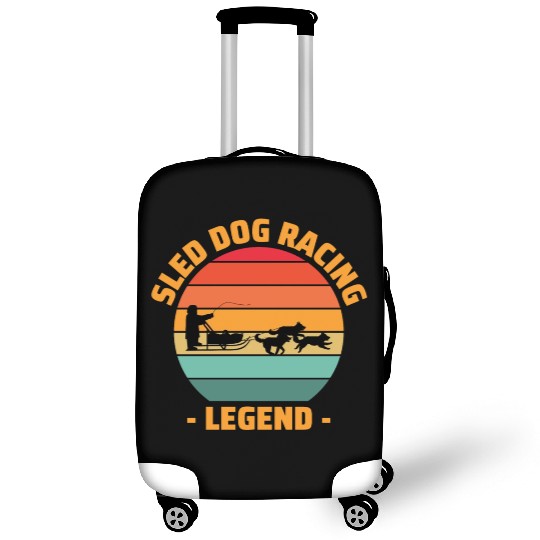 Husky Sledding Sled Dog Racing Alaskan Racers Luggage Covers