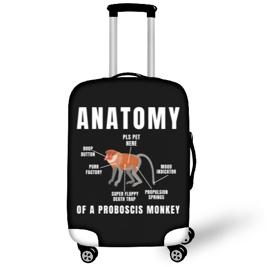 Anatomy Of A Proboscis Monkey, Funny Meme Animal Luggage Covers