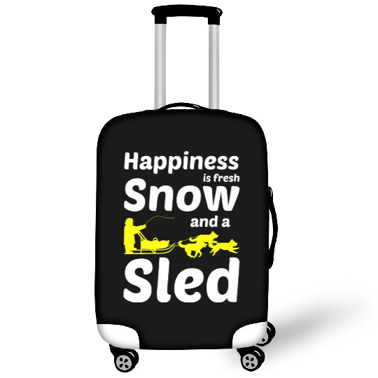 Husky Sledding Sled Dog Racing Alaskan Racers Luggage Covers