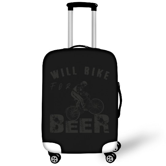 Will Bike for Beer Funny for Bike Lovers Cycling Luggage Covers