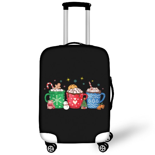 Christmas Hot Chocolate Cup Luggage Covers