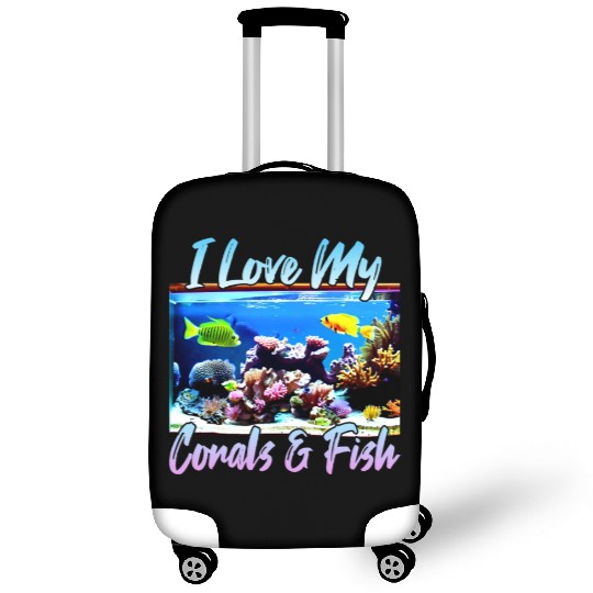 Saltwater aquarium coral fish Luggage Covers