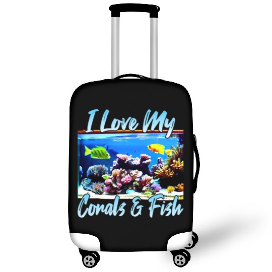Saltwater aquarium coral fish Luggage Covers