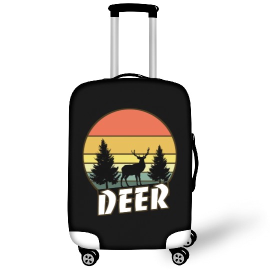 Deer funny sunset sunrise summer Gifts Luggage Covers