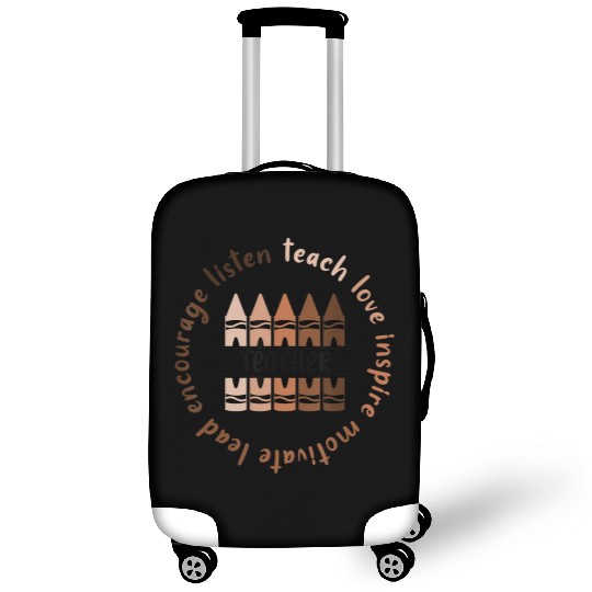 Afro African Black History Month Melanin Teacher Luggage Covers