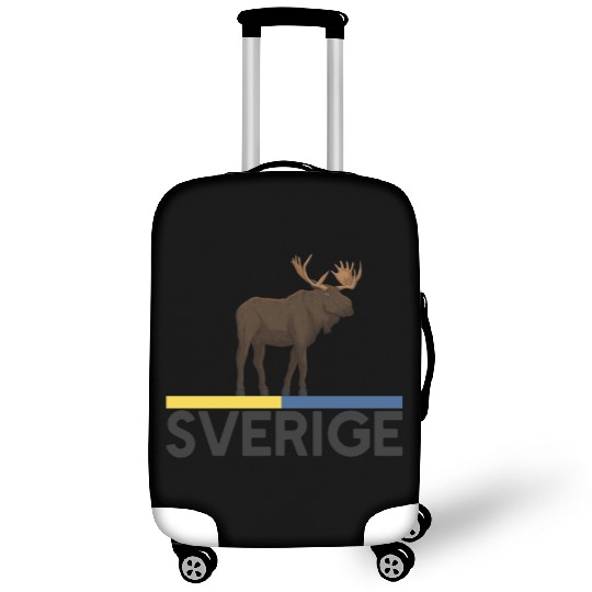 Sweden Flag Sverige Moose Luggage Covers