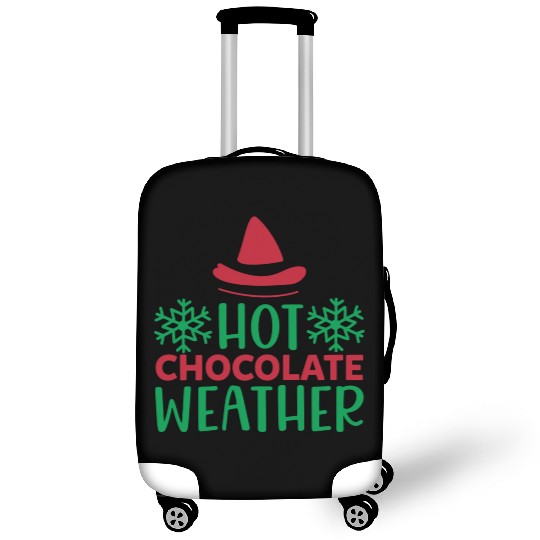 Hot chocolate weather Luggage Covers