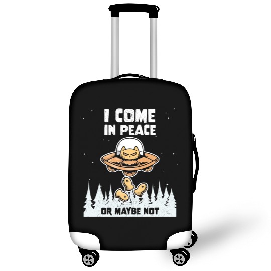 Alien Galaxy Cat Lover Come In Peace Or Maybe Not Luggage Covers