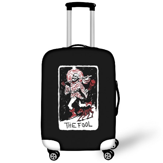 The Fool Skeleton With Dog Tarot Card Luggage Covers