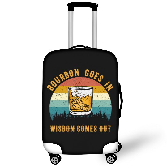 Bourbon Goes In Wisdom Comes Out Luggage Covers