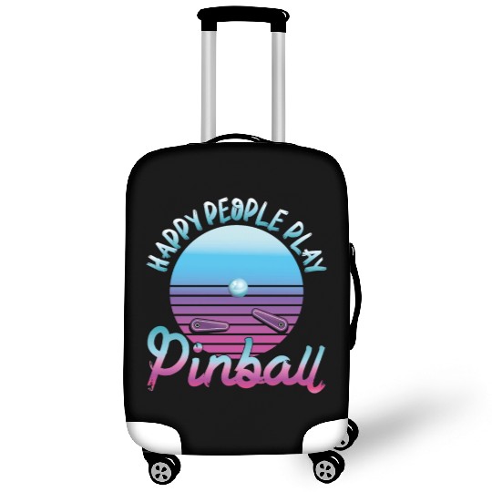 Happy People Play Pinball Retro 80s Luggage Covers