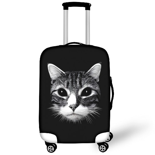 cat of dark Luggage Covers
