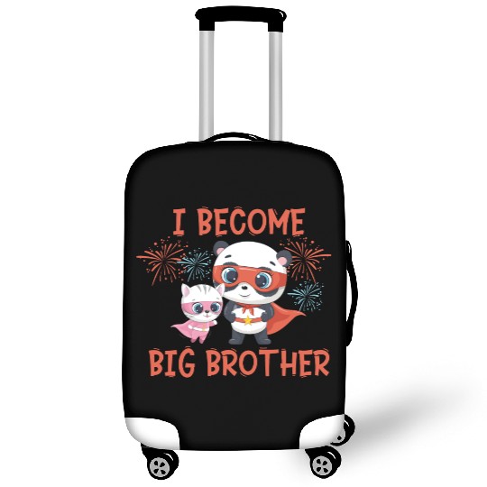 Big brother super hero panda cat Luggage Covers
