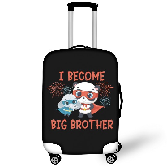 Big brother super hero panda elephant Luggage Covers