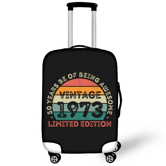 50 Years Vintage 1973 Retro 50th Birthday Luggage Covers