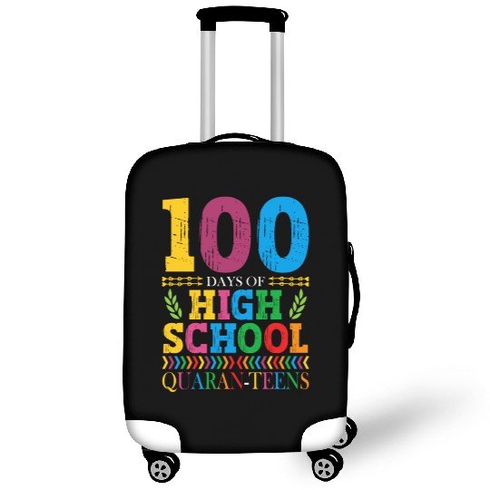 100 Days Of High School Quaran-teens Masked Luggage Covers