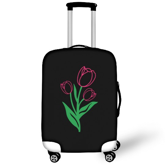 Tulip Gardening Colourful Luggage Covers