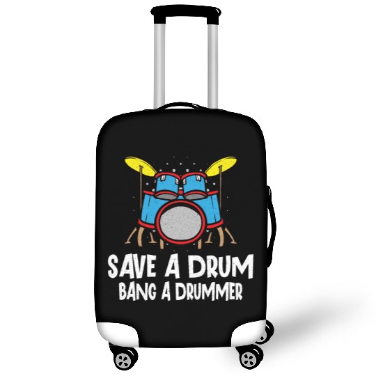 Drummer Drums Music Drum Set Drumming Luggage Covers