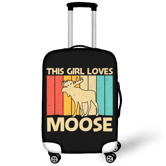 Cool Moose Design For Girls Kids Moose Deer Bull Luggage Covers