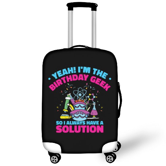 Science Theme Birthday Party Chemistry Scientist Luggage Covers