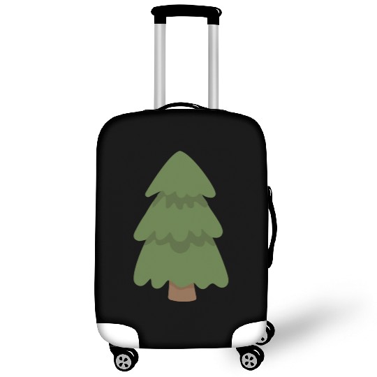 Cartoon Evergreen Tree Luggage Covers