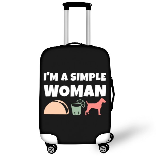 I'm A Simple Woman Tacos Tequila Jack Russell Luggage Covers