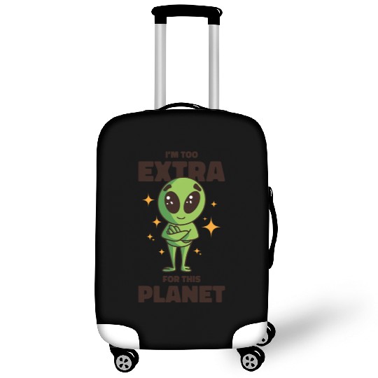 Space Area 51 Extraterrestrial Beings Cool Alien Luggage Covers