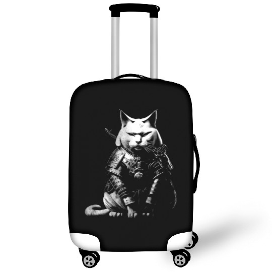 cool samurai cat Luggage Covers
