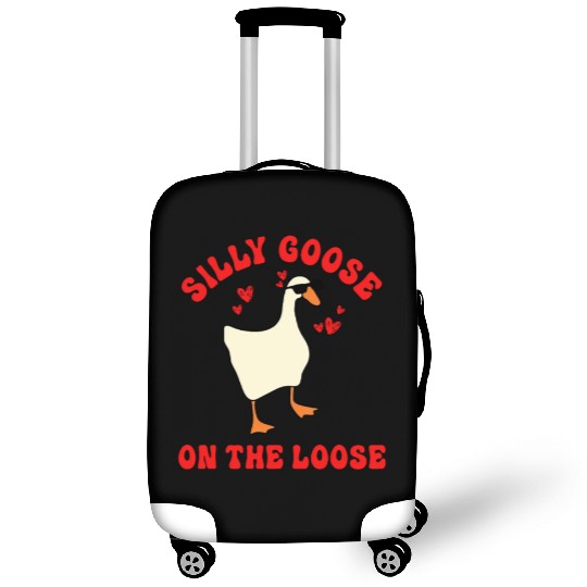 Silly Goose On The Loose Funny Luggage Covers