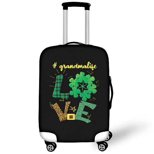 Love Grandma Shamrock Saint Patrick Day Luggage Covers