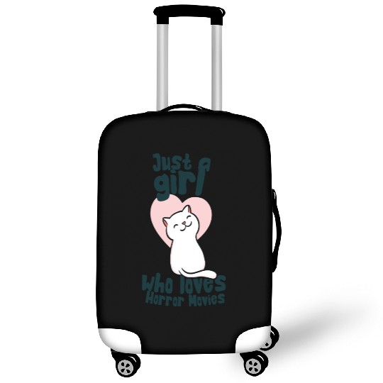just a girl who loves horror movies Luggage Covers