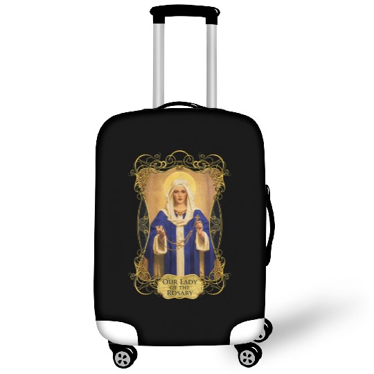 Our Lady of the Rosary Catholic Prayer Rosaries Ma Luggage Covers