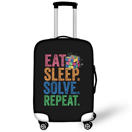 Eat Sleep Solve Repeat Math Speed Cubing Genie Luggage Covers