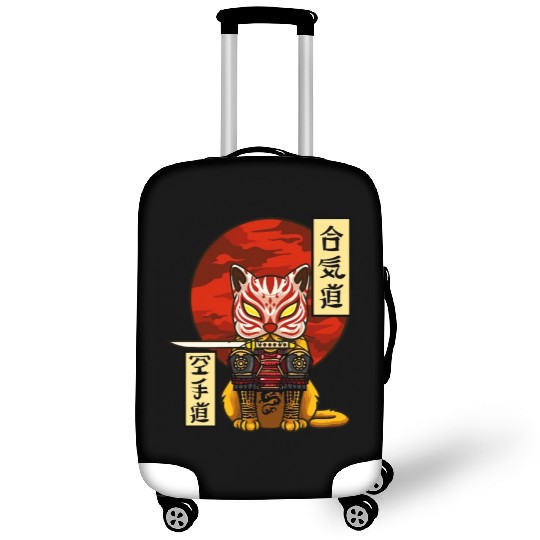 Samurai Cat Luggage Covers