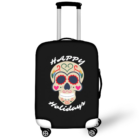 Happy Holidays Luggage Covers