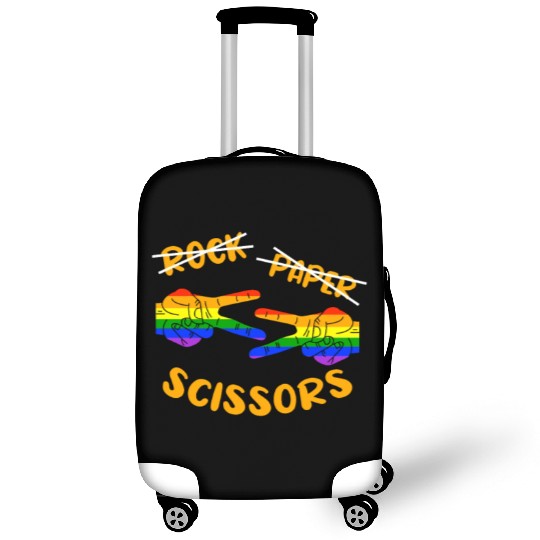 Rock Paper Scissors, LGBT Rainbow Flag Luggage Covers