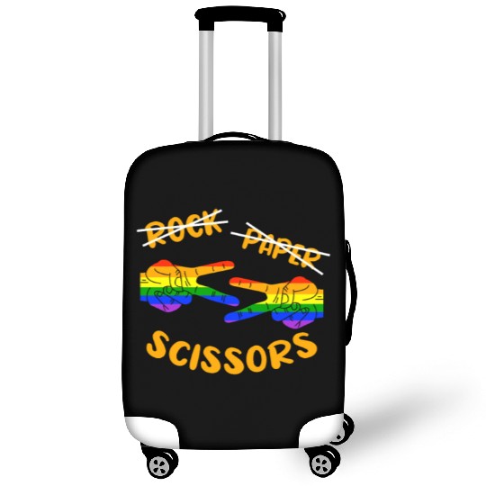 Rock Paper Scissors, LGBT Rainbow Flag Luggage Covers