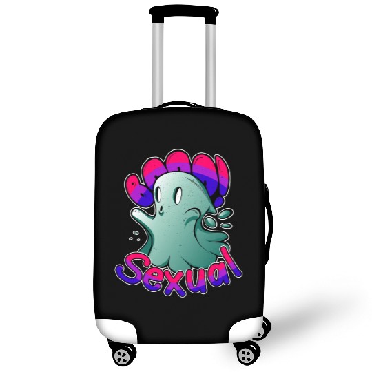 Funny Boo Sexual Cute Bi Ghost LGBT Bisexual Pride Luggage Covers