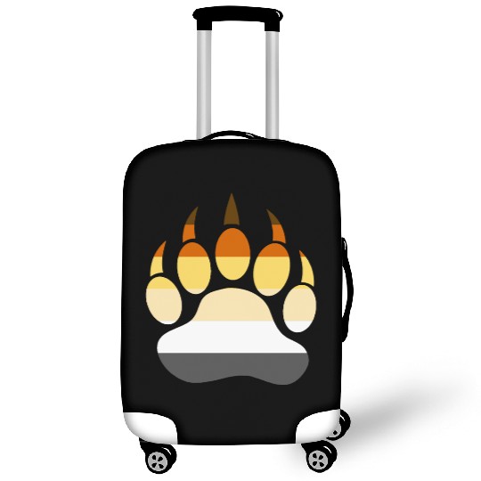 Gay Bear LGBT Bear Luggage Covers, bear Paw Rainbow Flag