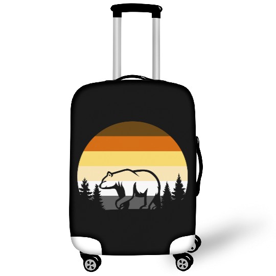 Gay Bear LGBT Bear Luggage Covers, LGBT bear Rainbow Flag