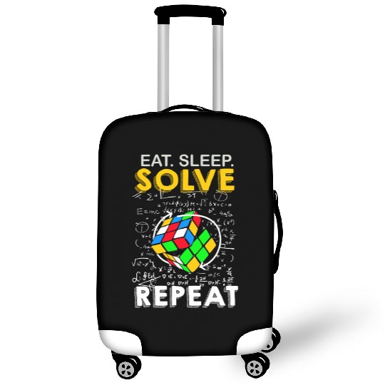 Eat Sleep Solve Repeat Math Speed Cubing Genie Luggage Covers