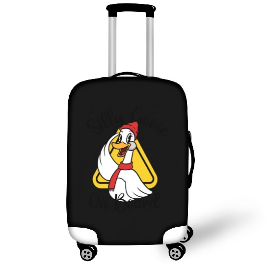 Silly Goose On Board, Sign Silly Goose Funny Yield Luggage Covers