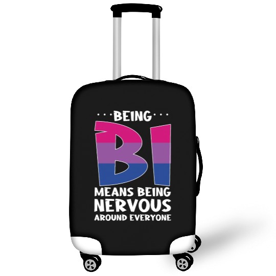 Being Bi Bisexual Pride Kawaii Cat Luggage Covers