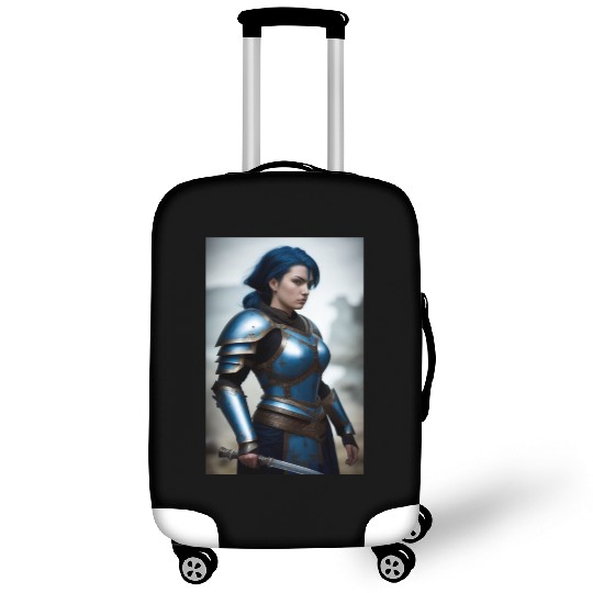 Azura - Warrior Lady Blue in Battle Luggage Covers