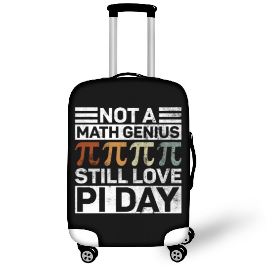 Not A Math Genius Still Love Pi Day - Funny Pi Day Luggage Covers
