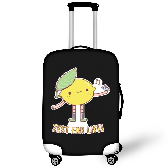 Cute Lemon and Bird Zest For Life Luggage Covers