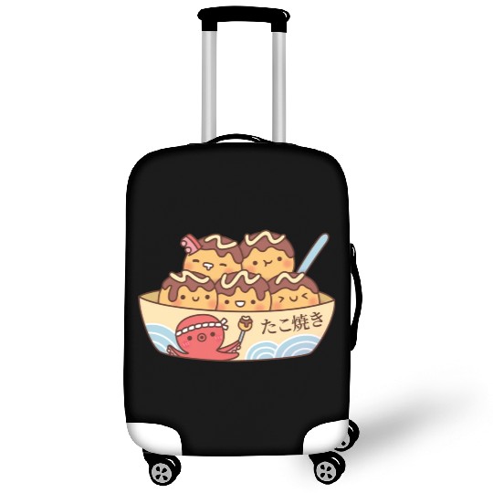 Kawaii Japanese Food Takoyaki Octopus Balls Luggage Covers