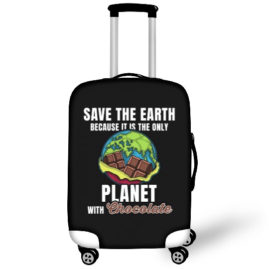 Save Planet Chocolate Luggage Covers